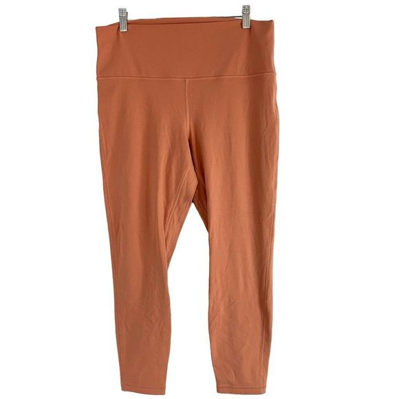 Womens Lululemon Align High Rise Legging Crop 25" Size 14 6235 Yoga EUC Peach - Picture 1 of 10